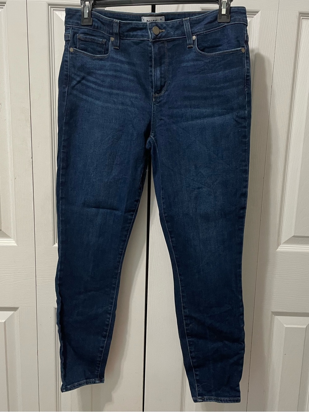 PAIGE Dark Blue Verdugo Ankle Jeans